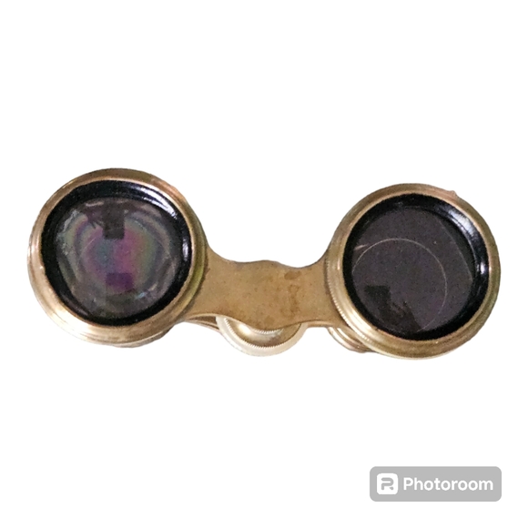 Antique Brass and Mother of Pearl Opera Glasses - Picture 2 of 6